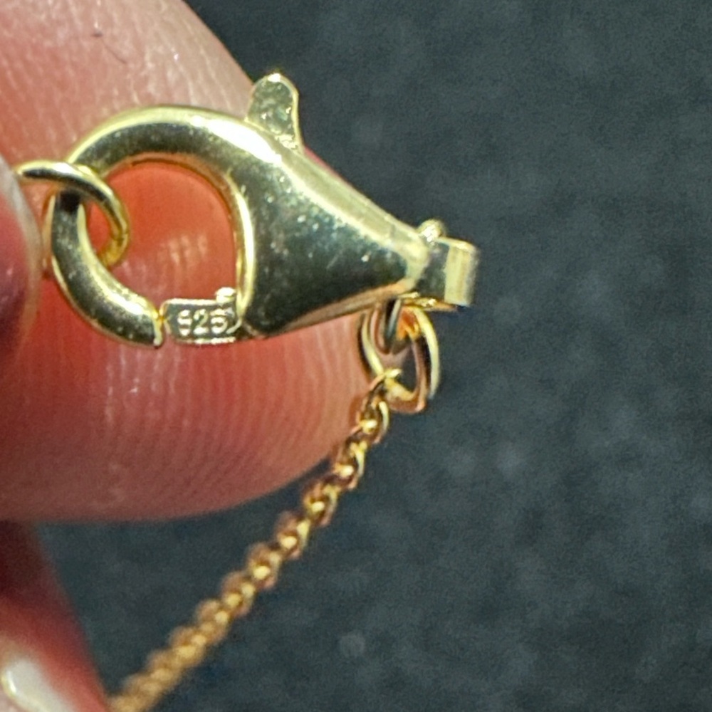 Elegant Gold and Silver Pendant Necklace - Picture 5 of 6